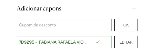 Código de vendedora Animale 7D9295 aplicado no checkout, com desconto de 10% OFF